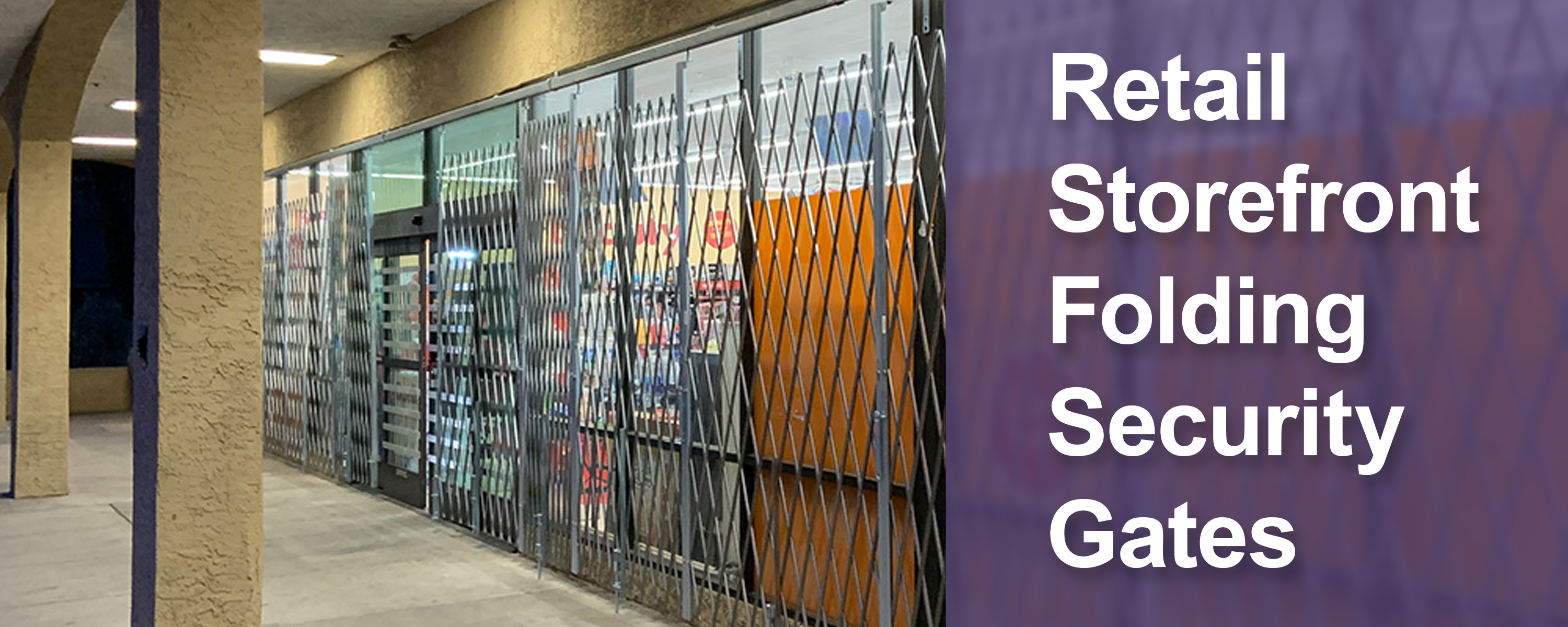 Retail Storefront Folding Security Gates